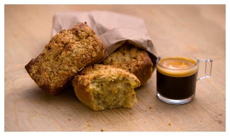 Pan de calabaza con crumble de avena #RECETA