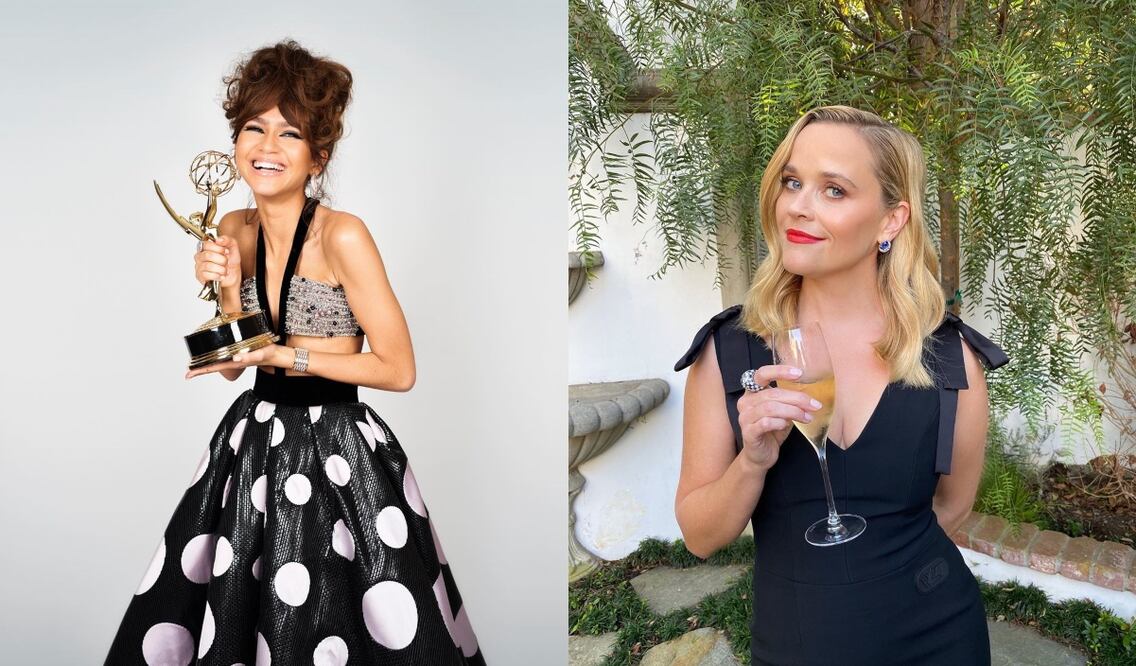 Aunque fue virtual, la gala de los Emmy tuvo los looks que las fashion lovers llevarán esta temporada / Fotos: Instagram @reesewitherspoon @giorgioarmani