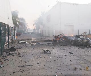Indagan explosión afuera de GN
