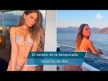 Belinda luce bikini en tonos pastel y causa furor en Instagram