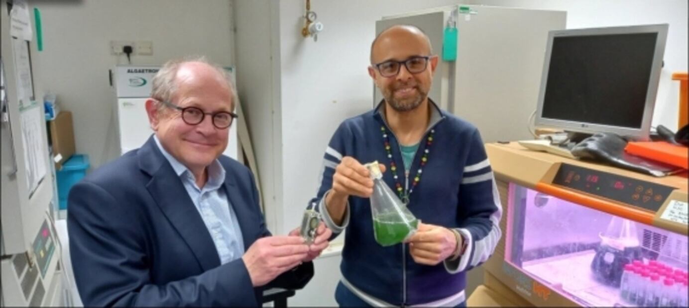 La computadora cuya energía proviene de un cubo con algas 