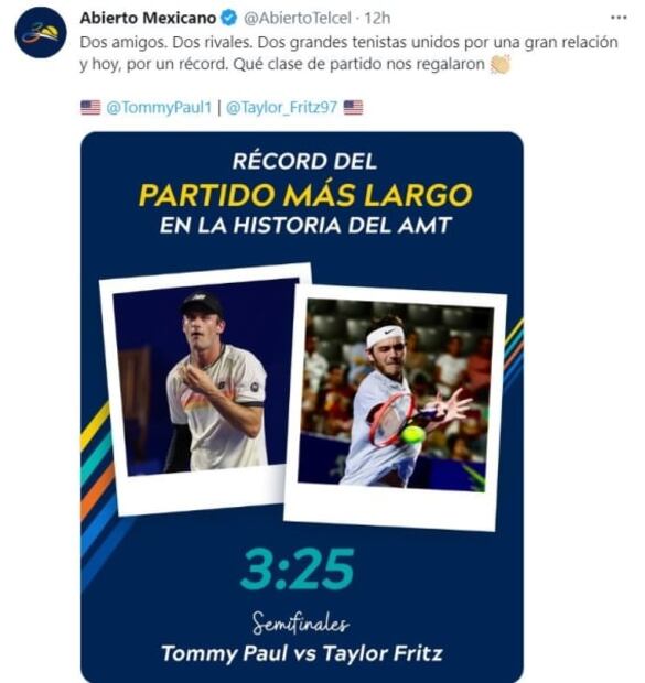 Tommy Paul implantó nuevo récord y clasificó a la final del Abierto Mexicano de Tenis 