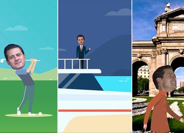 El bienestar del golfista Peña Nieto