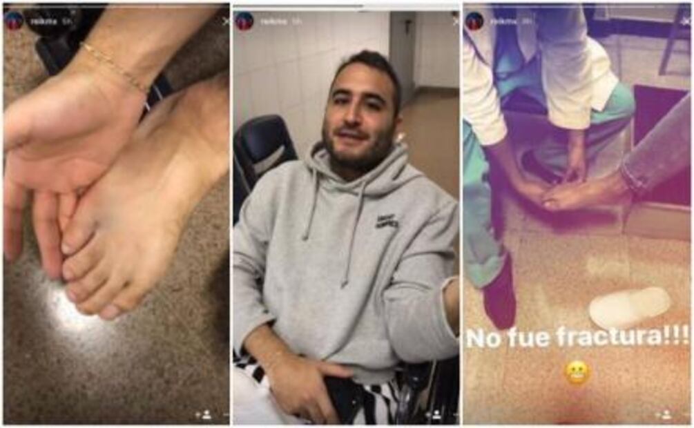 Jesús Navarro, de Reik, se lastima el pie durante concierto