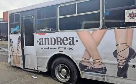 Chofer huye y balean unidad para frenarlo