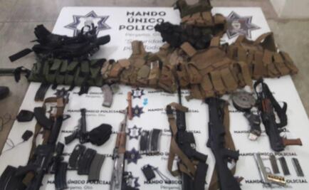 Mando Único asegura material explosivo y arsenal en Guanajuato