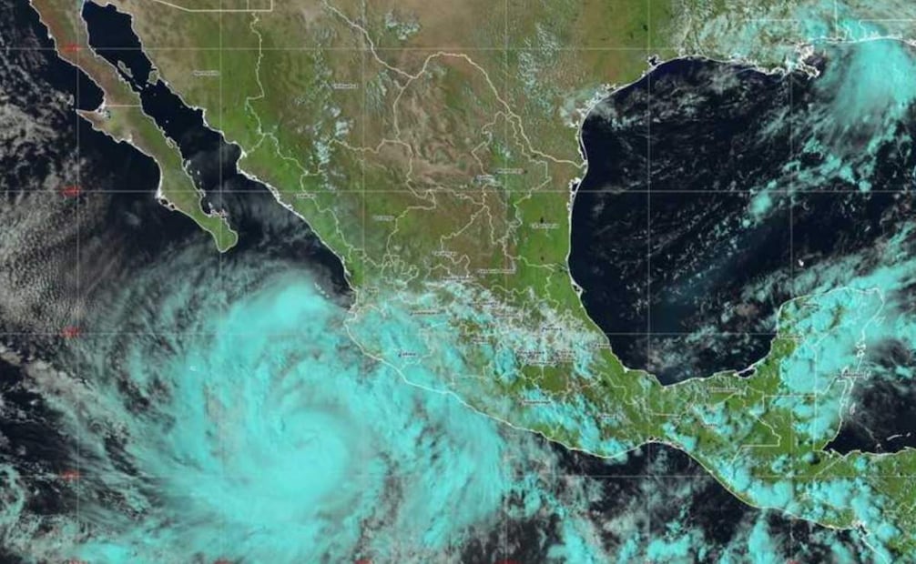 "Priscilla" se intensifica a huracán categoría 1 (05/10/2025). Foto: Conagua