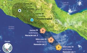 Sheinbaum confirma que "Erick" se convierte en huracán categoría 1; tocará tierra mañana en Oaxaca y Guerrero