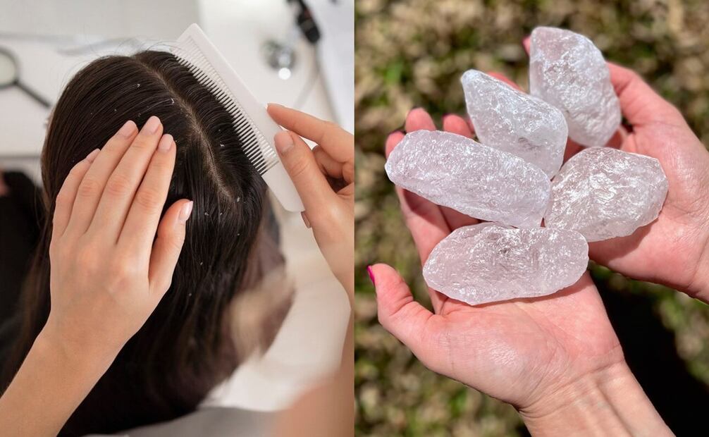Piedra de alumbre para el cabello. Foto: Freepik / Instagram @alumbrecr