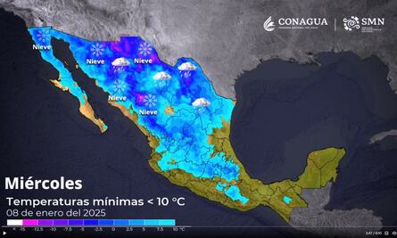 ¡Saca las cobijas! Onda Fría azotara a México; Conagua pronostica temperaturas de hasta -15 grados