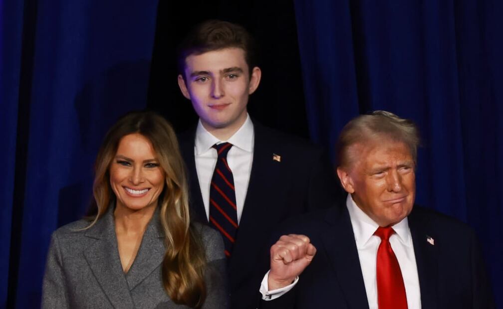 Donald Trump con su esposa Melania y su hijo Barron / Foto: Getty Images