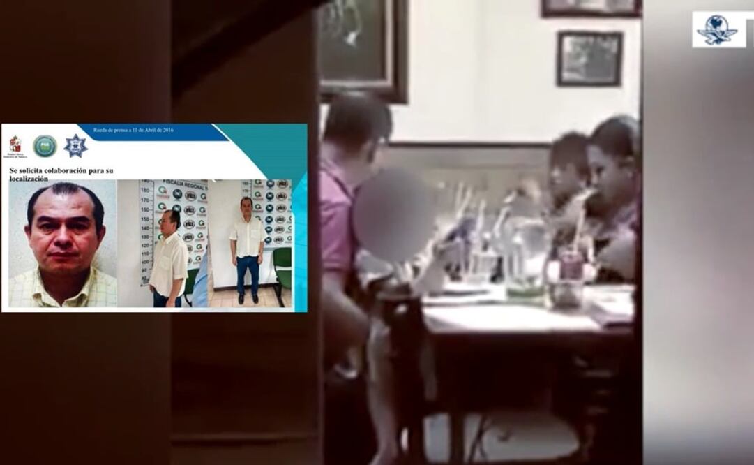 The suspect was recorded touching his daughter in an inappropriate way in a restaurant. (Photo: SPECIAL/Federal Police).