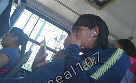 Lucero Cuevas usa transporte público para llegar a entrenamiento del América