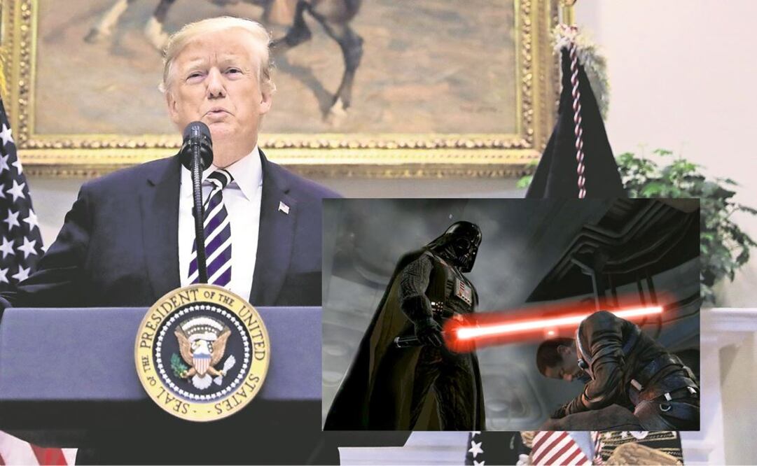 Donald Trump y Darth Vader. FOTO: Especial