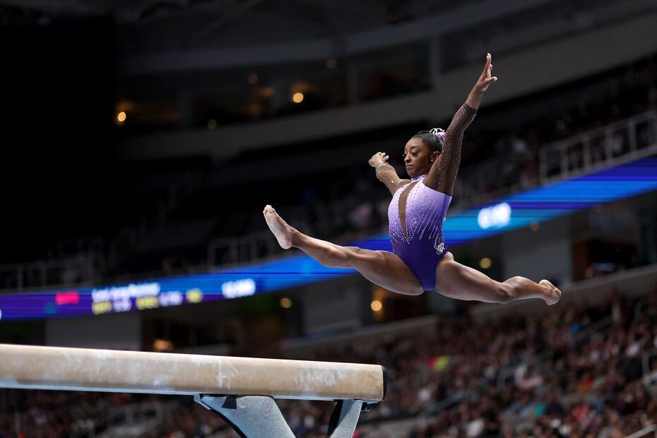 Simone Biles durante la  US Gymnastics Championships, celebrada en agosto - Foto: AFP