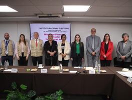 INE recibe a misión de la OEA para observación de elección judicial; alistan procesos técnicos y operativos de la jornada