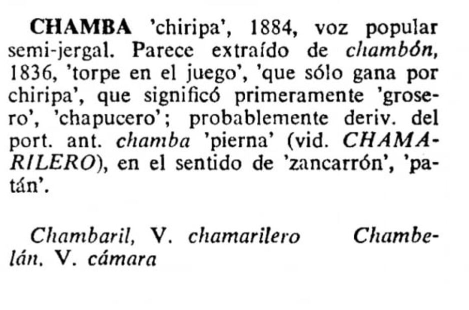 ¿Por qué usamos la palabra “chamba”?