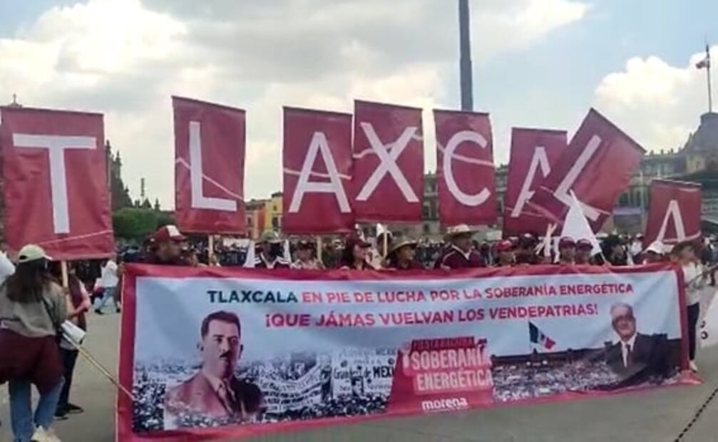 Mitin por aniversario de la Expropiación Petrolera en el Zócalo de la CDMX, minuto a minuto