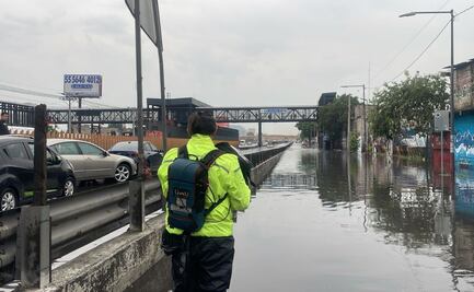 Fuerte lluvia en el oriente del Valle de México deja importantes afectaciones; reportan inundaciones en varias zonas