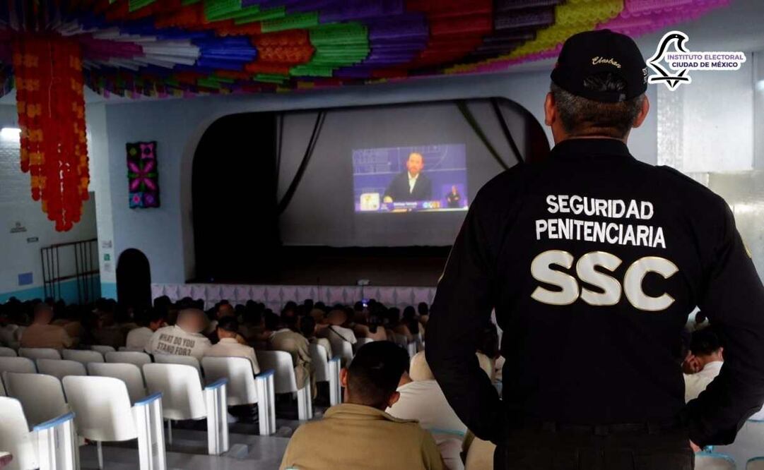 IECM retransmitió en diversos centros penitenciarios el segundo debate entre candidatos. Foto: Especial