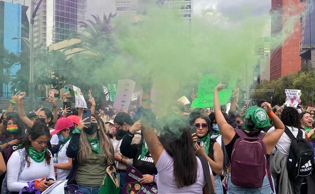 Imagen del Día de Acción Global por el Acceso al Aborto Legal y Seguro. Foto: Valente Rosas/EL UNIVERSAL