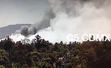 Reportan incendio de pastizal en Parque Ecológico de Xochimilco