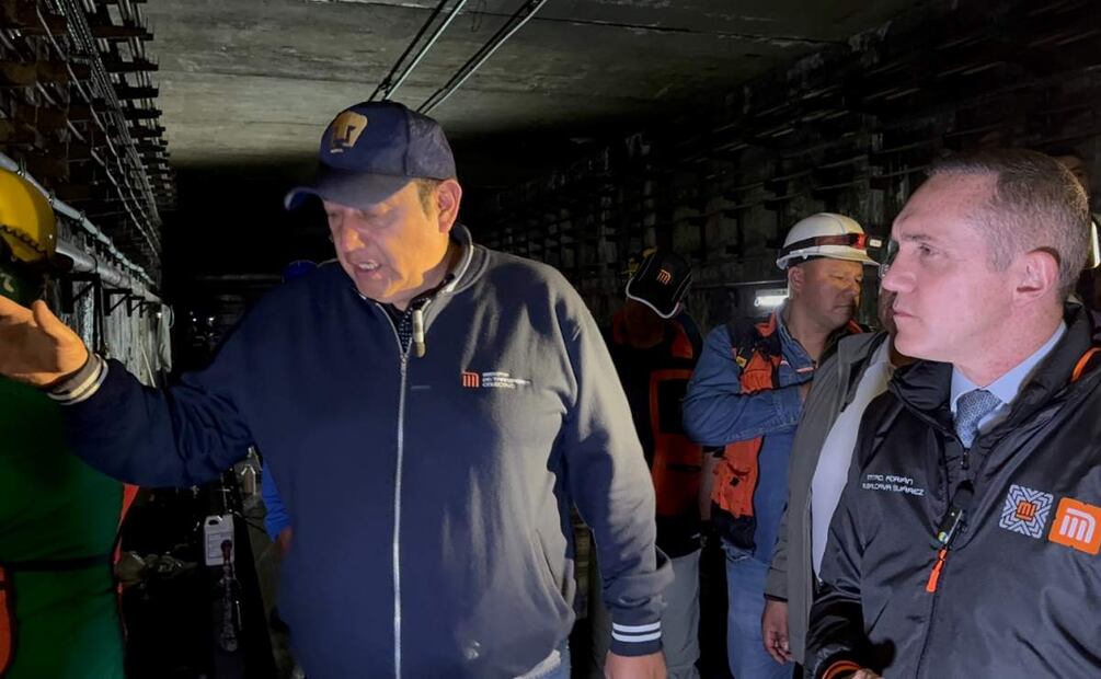 Recorrido de supervisión en la inter estación Santa Anita-Coyuya de la Línea 8 de Metro de la CDMX (05/07/2025). Foto: Especial