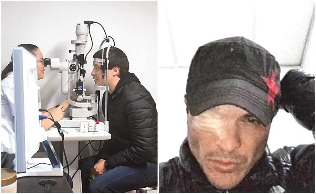 Armando Hernández, uno de los actores, también fue afectado (izquierda); Kuno Becker, en una imagen subida por él mismo a su cuenta de Twitter (derecha) (ESPECIAL TWITTER)