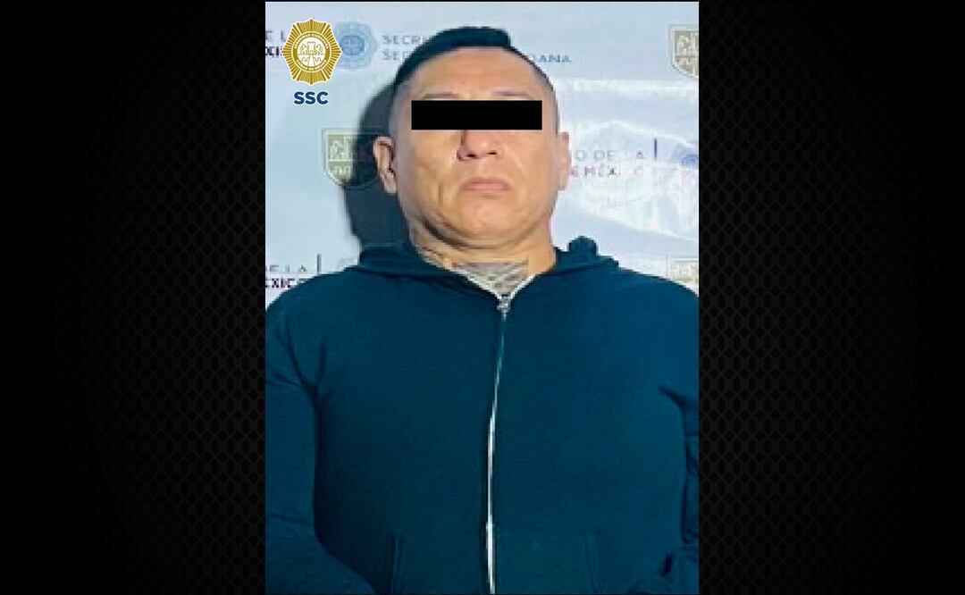 Detienen a "El Perro", sicario del Cártel del Centro, en operativo en Candelaria Ticomán. Foto: Especial