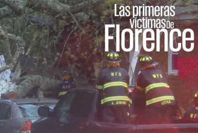 Una mujer y su hijo, las primeras víctimas de "Florence"  