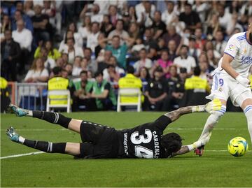 Benzema igualó a Raúl como el segundo goleador histórico del Real Madrid