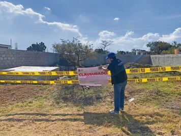 Clausuran obra en la Sierra de  Tepotzotlán
