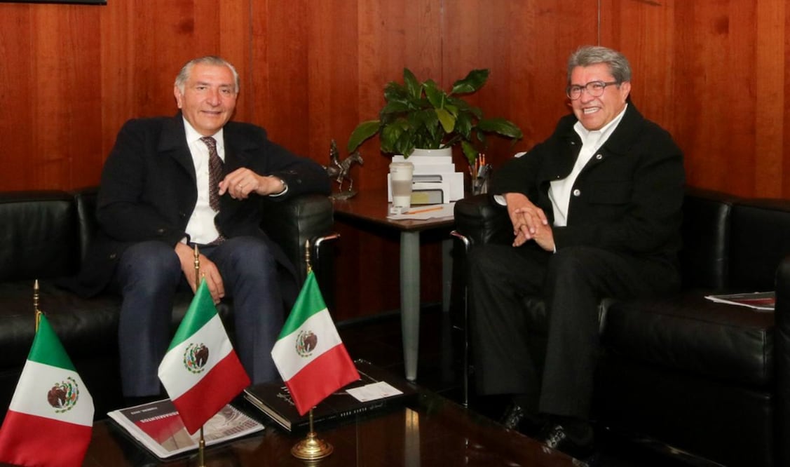 El senador Ricardo Monreal Ávila, se reunió con el secretario de Gobernación, Adán Augusto López Hernández. Foto: especial