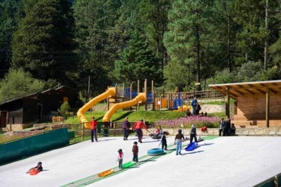 Bosques de Monterreal, con una pista para esquiar todo el año