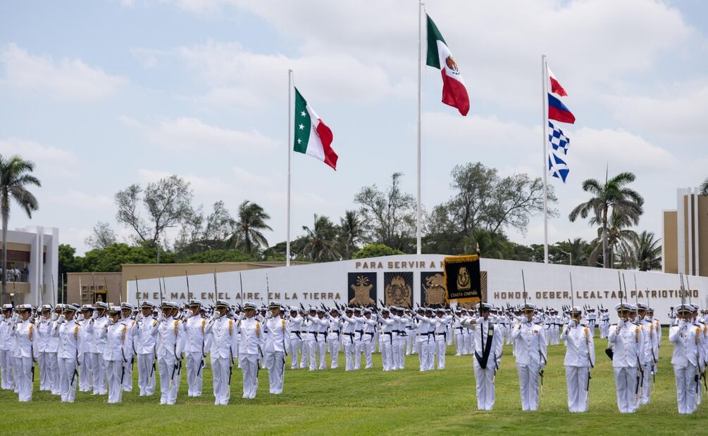 Graduación de cadetes de Heroica Escuela Naval Militar en Veracruz (25/07/2025). Foto: Hugo Salvador  / EL UNIVERSAL