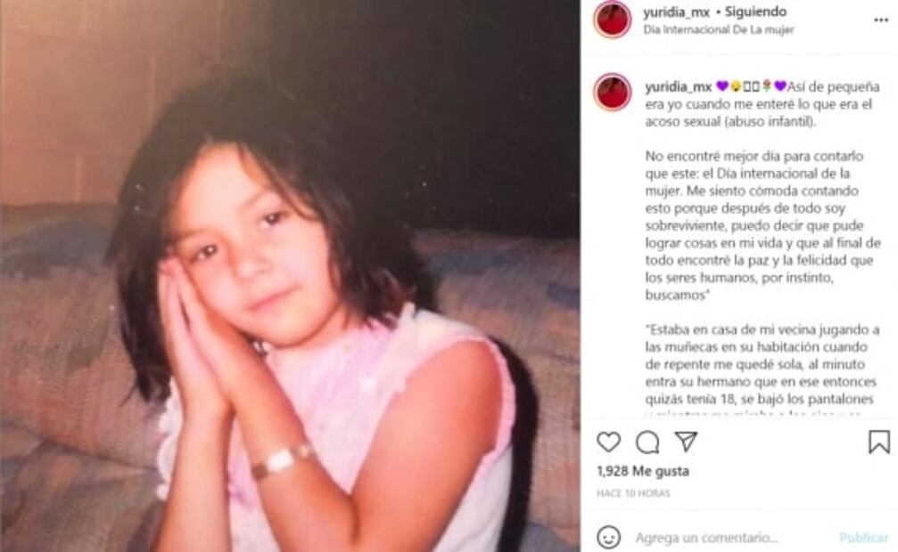 Yuridia revela que era una niña cuando sufrió acoso sexual