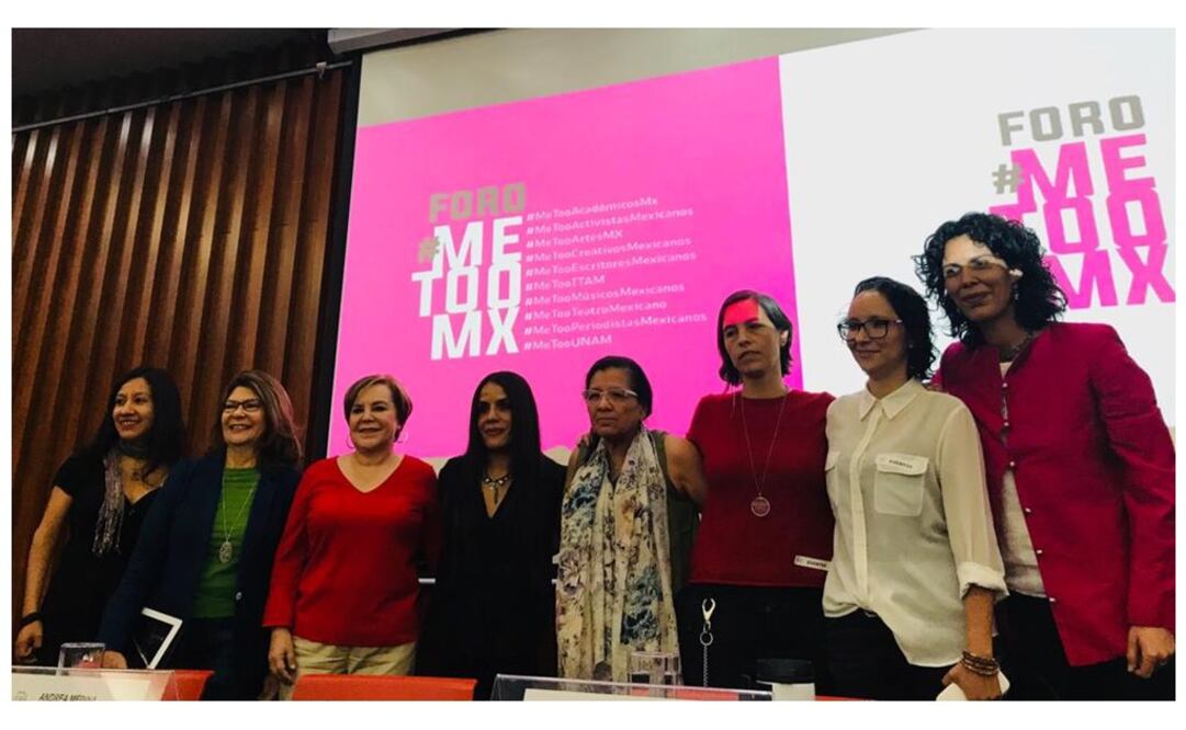 De izquierda a derecha: Angélica González, Angélica de la Peña, Patricia Olamendi, Aimée Vega Montiel, Nashieli Ramírez, Lorena Wilfredo, Eloísa Ferrera y Andrea Medina Rosas. Foto: Renata Sánchez / EL UNIVERSAL