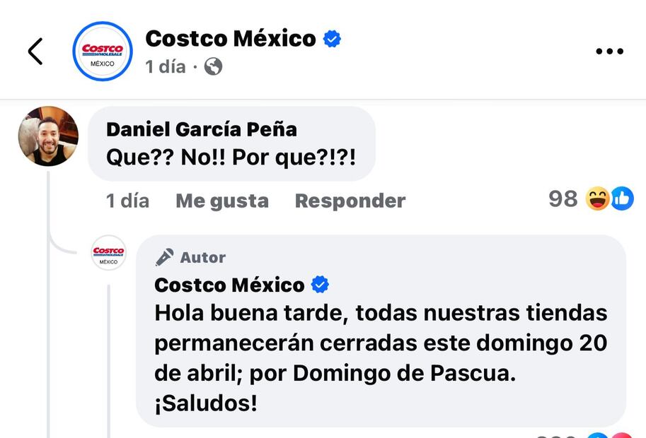 Costco anuncia que cerrará sus tiendas en México el próximo 20 de abril. Foto: Captura de pantalla
