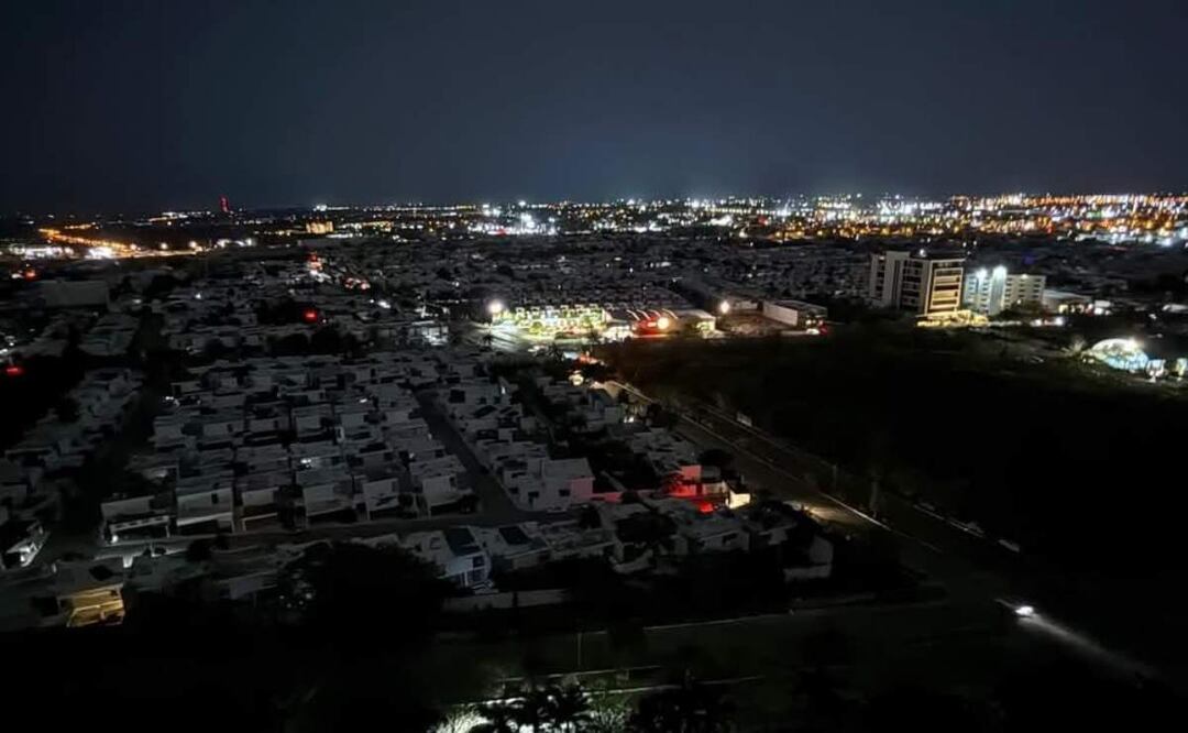 Los apagones se registraron en varias zonas en Mérida, Yucatán (06/05/2025). Foto: Especial