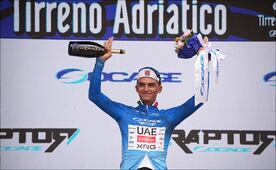 Isaac del Toro lidera la Tirreno-Adriático tras terminar en segundo lugar de la segunda etapa