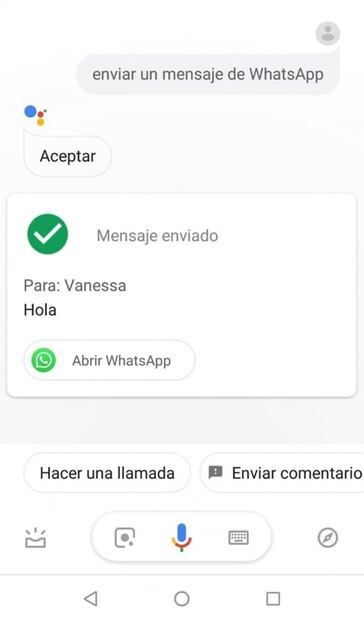 Cómo enviar un mensaje de WhatsApp sin usar las manos