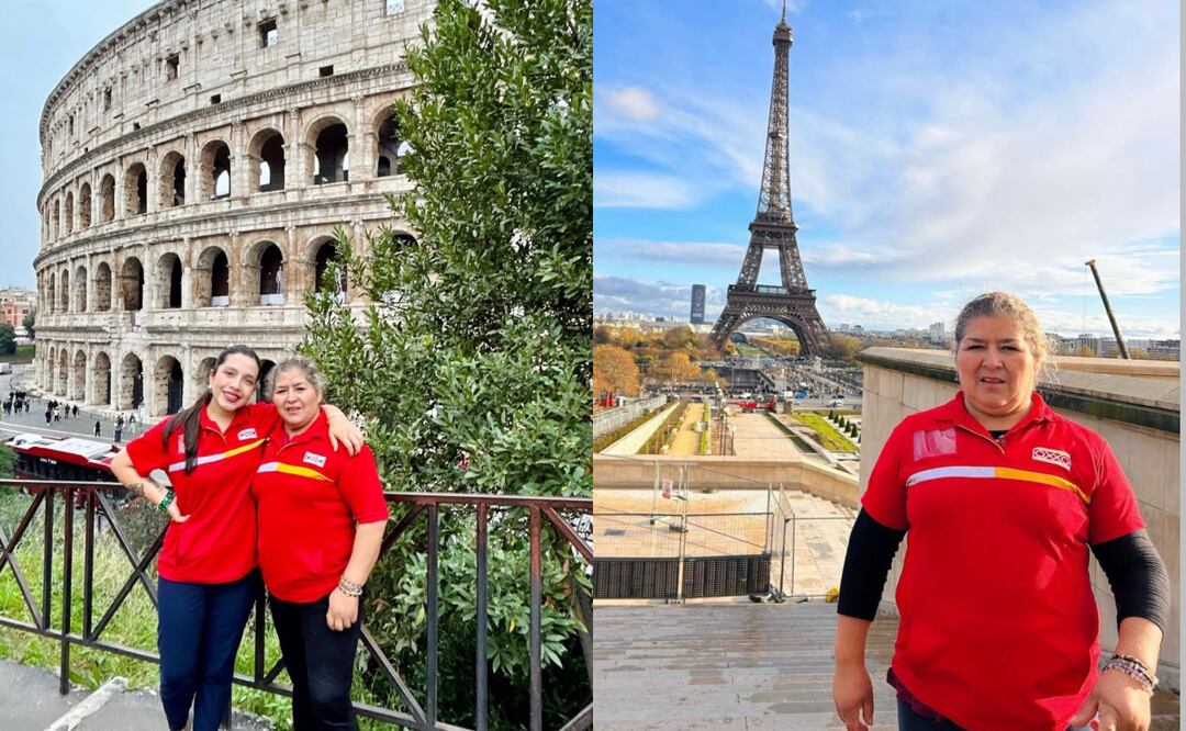 Las excajeras realizaron el viaje de su sueño al trabakjar durante años en Oxxo. Foto: Redes Sociales