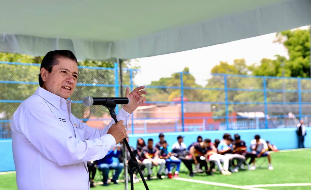 El alcalde de Coyoacán, Giovani Gutiérrez. reinauguró el polideportivo Los Culhuacanes en la colonia Ex-ejido de San Francisco. (Foto: especial)