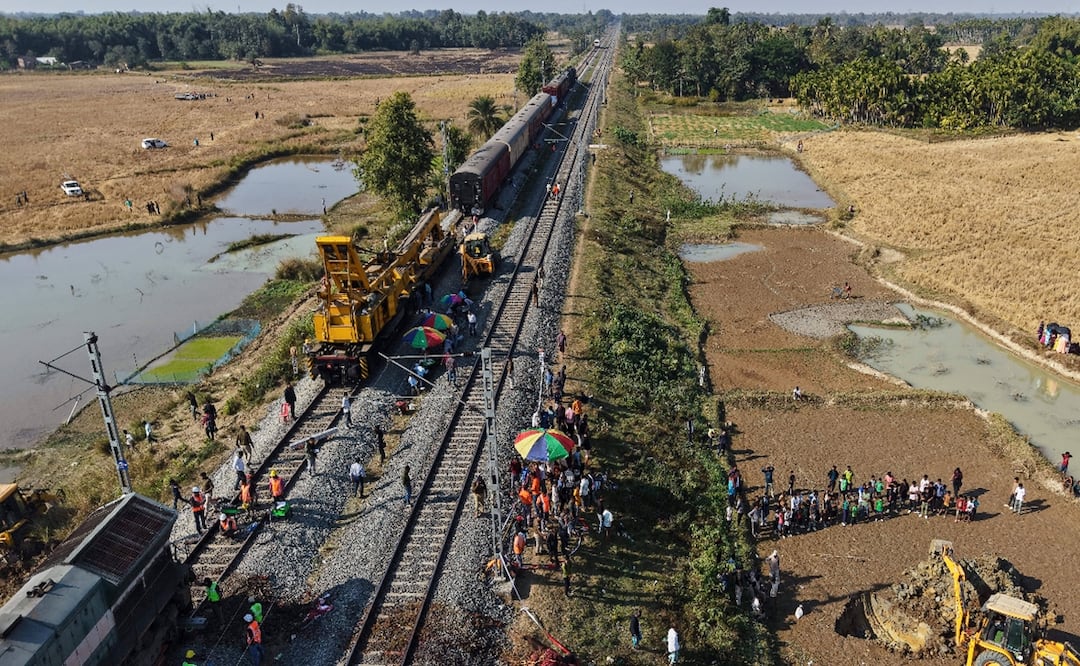 Un tren de alta velocidad chocó contra una manada de elefantes y mató a 7 en el noreste de India. Foto: AP