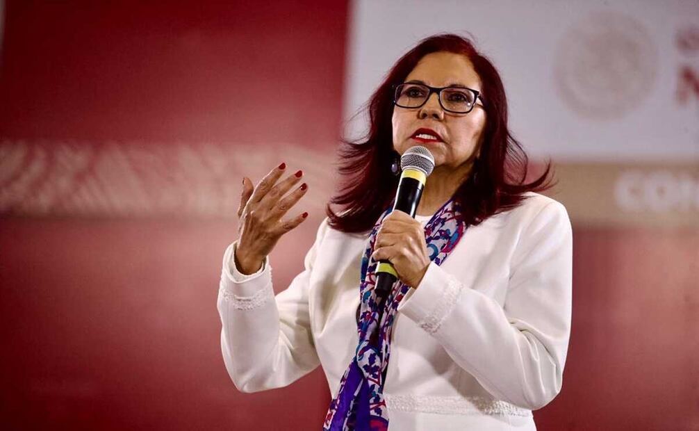 Leticia Ramírez Amaya, al encabezar la ceremonia de entrega del Premio Nacional de Ciencias FOTO: EL UNIVERSAL 