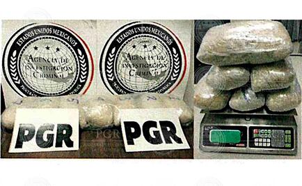 Decomisan 8 kilos de narcóticos en AICM