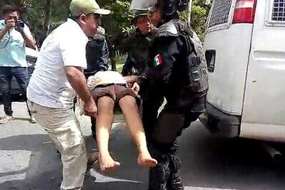 En operativo del INM y PF, migrante embarazada se desmaya en Chiapas