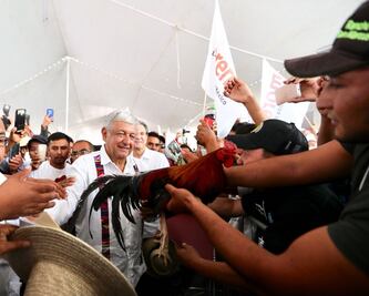 Refuerzan seguridad civil en mitin de AMLO en Hidalgo