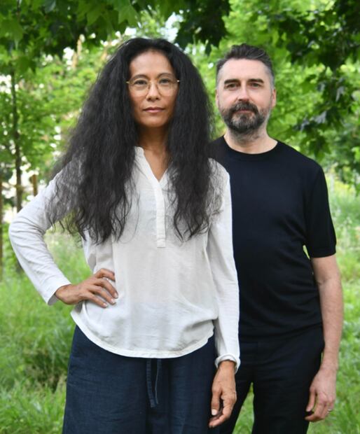 “Pinacoteca Migrante” es el título de la obra de Sandra Gamarras.
Foto: Carmela García, cortesía
