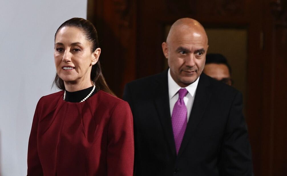 La presidenta Claudia Sheinbaum informó que el reglamento interno para la mañaneras cambió ya que "nada más se viene a preguntar" y no se divulga la información. Fotos: Berenice Fregoso / EL UNIVERSAL